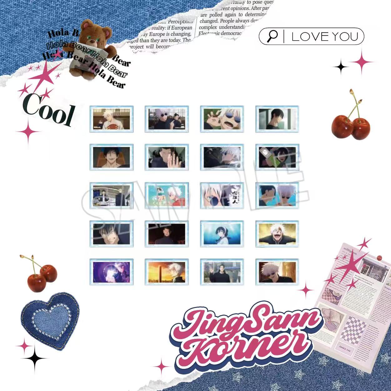 Jujutsu Kaisen There are 20 types of scene writing screenshots and cards