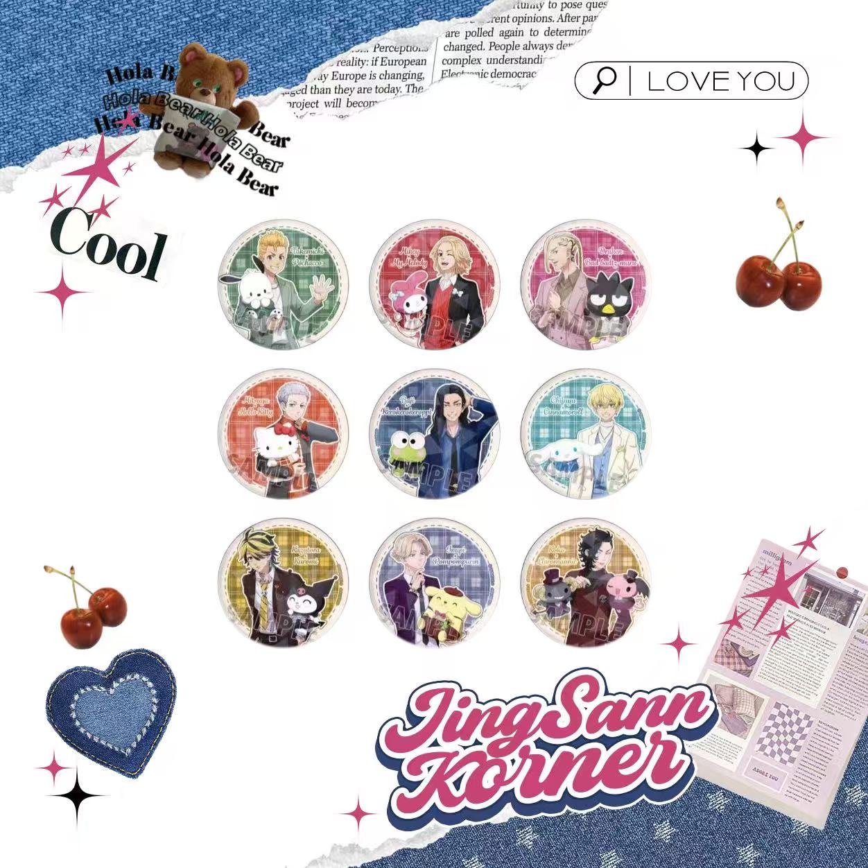 Tokyo Revengers Sanrio series badge