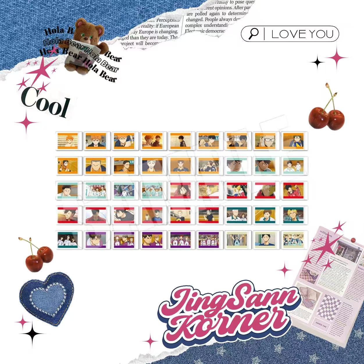 Haikyuu!! The famous scene Polaroid photo card is the first bullet