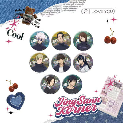 Jujutsu Kaisen Oversized badge 10cm shiny bottom Huaiyu All kinds of 8 kinds