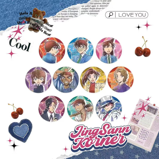 Detective Conan Star background bar crux badge