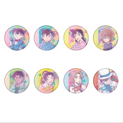Detective Conan Anti-color polka dot series One pack of one random character badge