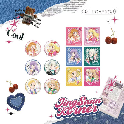 Aikatsu! Little Crepe Series Part 2: Bash Badge Acrylic Card