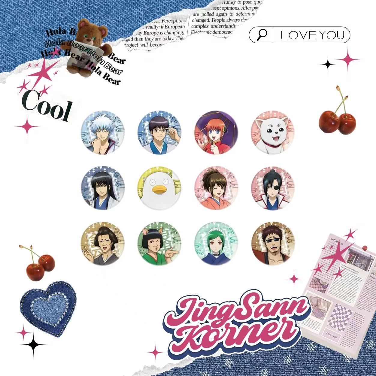 Gintama bn pictures badge