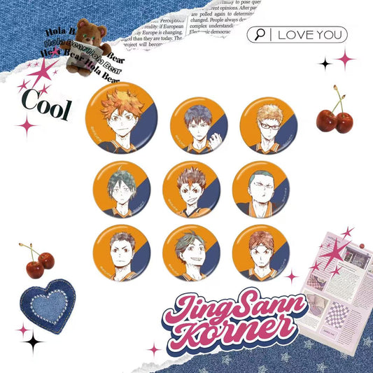 Haikyuu!! Metal badge first original watercolor badge