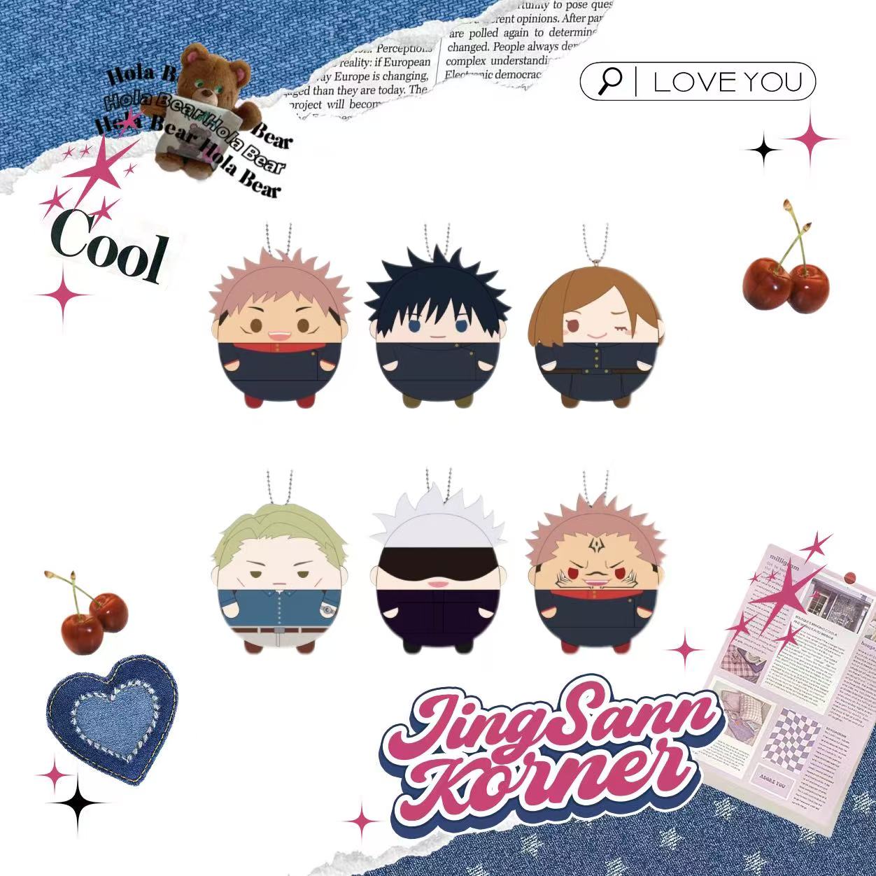 Jujutsu Kaisen Round dolls