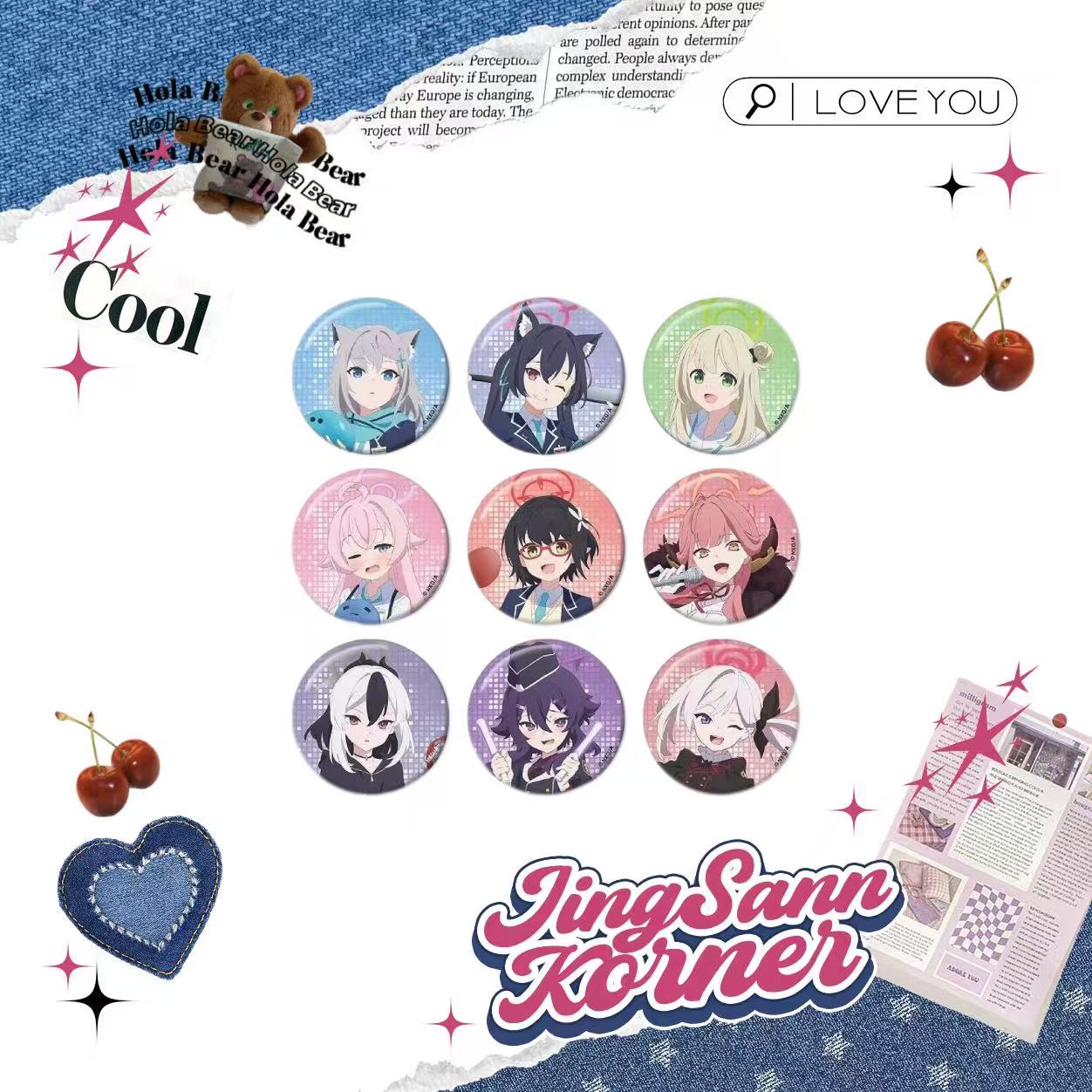 Blue Archive ROUND1 activity series badges 9 types in total