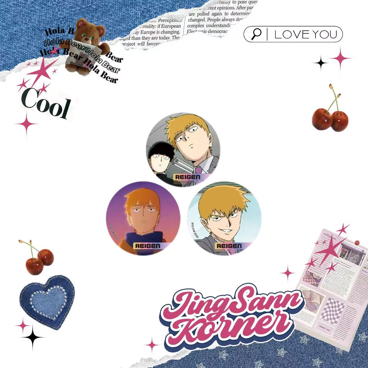 Mob Psycho 100 Reigen Arataka badge