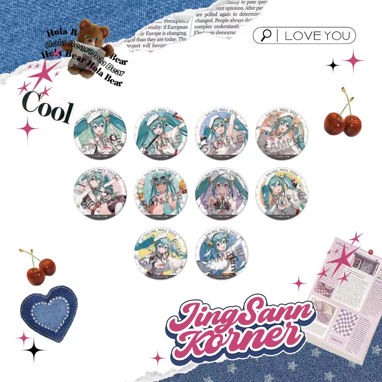 Racing Series Hatsune Miku MIKU2023 Individual Pool badge