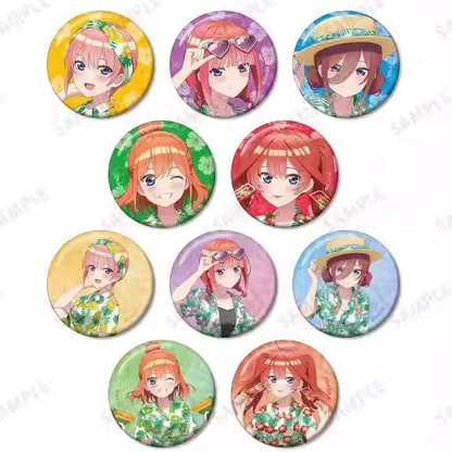 The Quintessential Quintuplets‌  Hawaiian shirt, newly painted