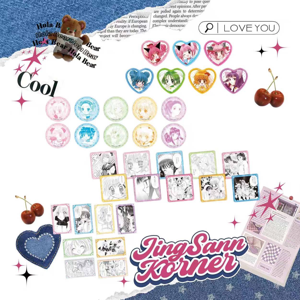 Tokyo Mew Mew‌ Princess Coffee Original Artwork Series Sticker, Coaster, Badge