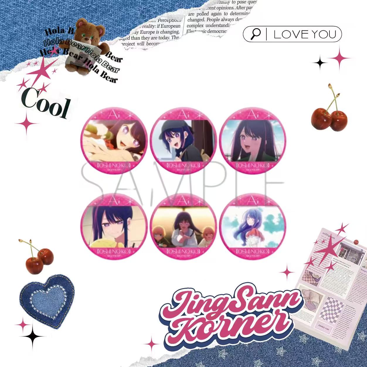 I push the kid Ai Hoshino Personal Pool Scene Bar Badges There are 6 types in total