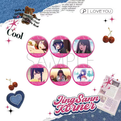 I push the kid Ai Hoshino Personal Pool Scene Bar Badges There are 6 types in total