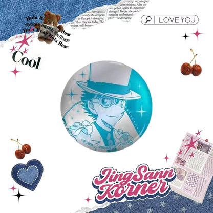 Detective Conan Monochrome metallic style