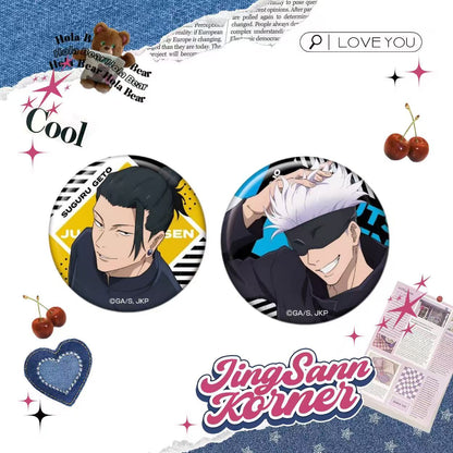 Jujutsu Kaisen Bandai Look Up at the Emblem Vol.3 Gojo Satoru Geto Suguru badge