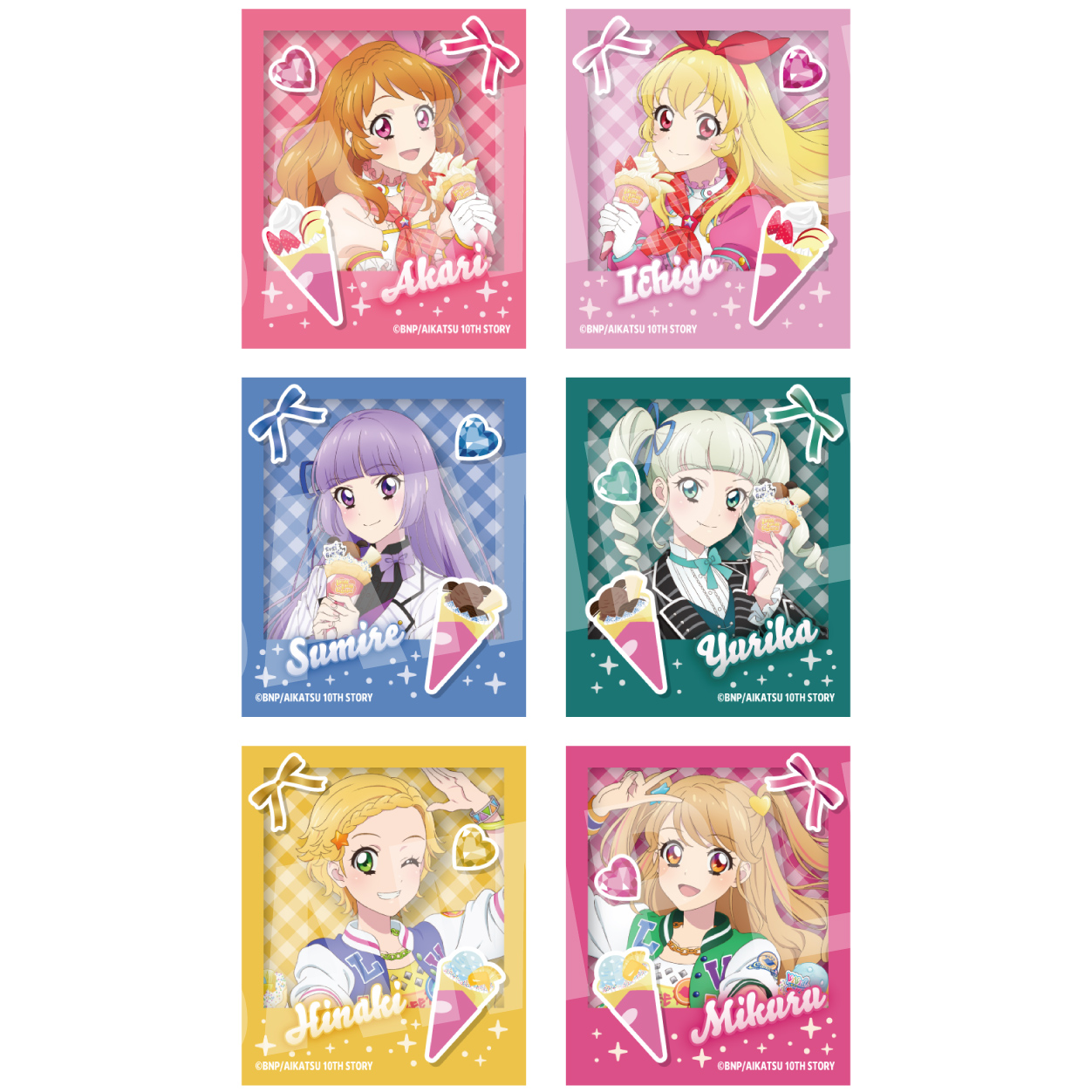 Aikatsu! Little Crepe Series Part 2: Bash Badge Acrylic Card